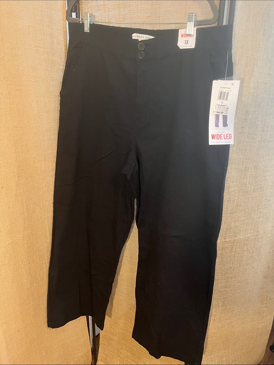 Celebrity Pink Pants - Celebrity Pink Jet Black Hi-Rise Wide Leg Pants